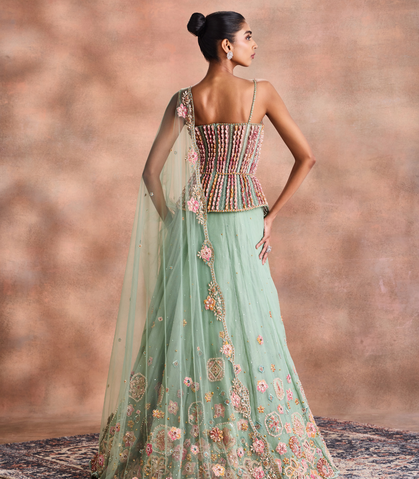 Pastel Corset Lehnga Set