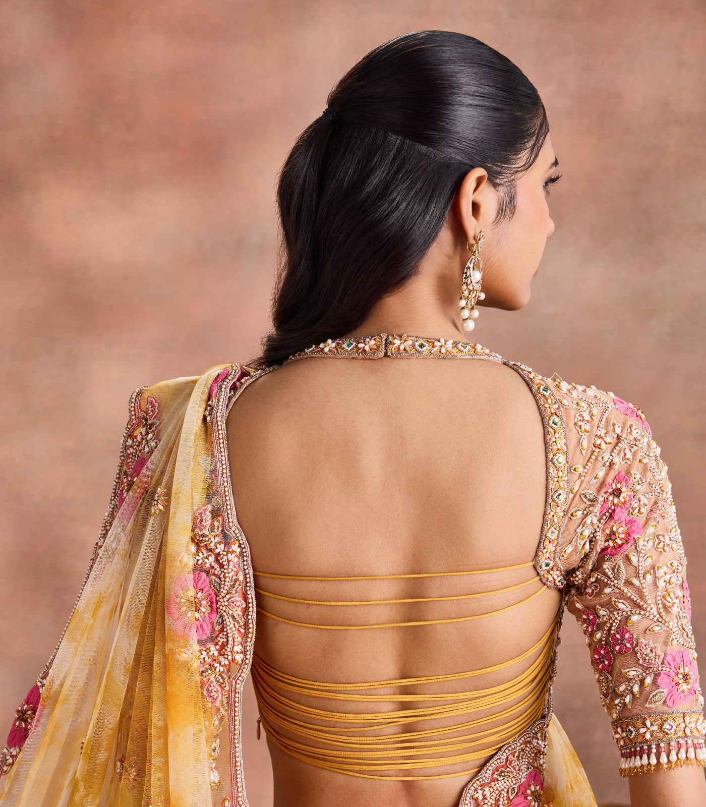 Tie and Dye Saree Set