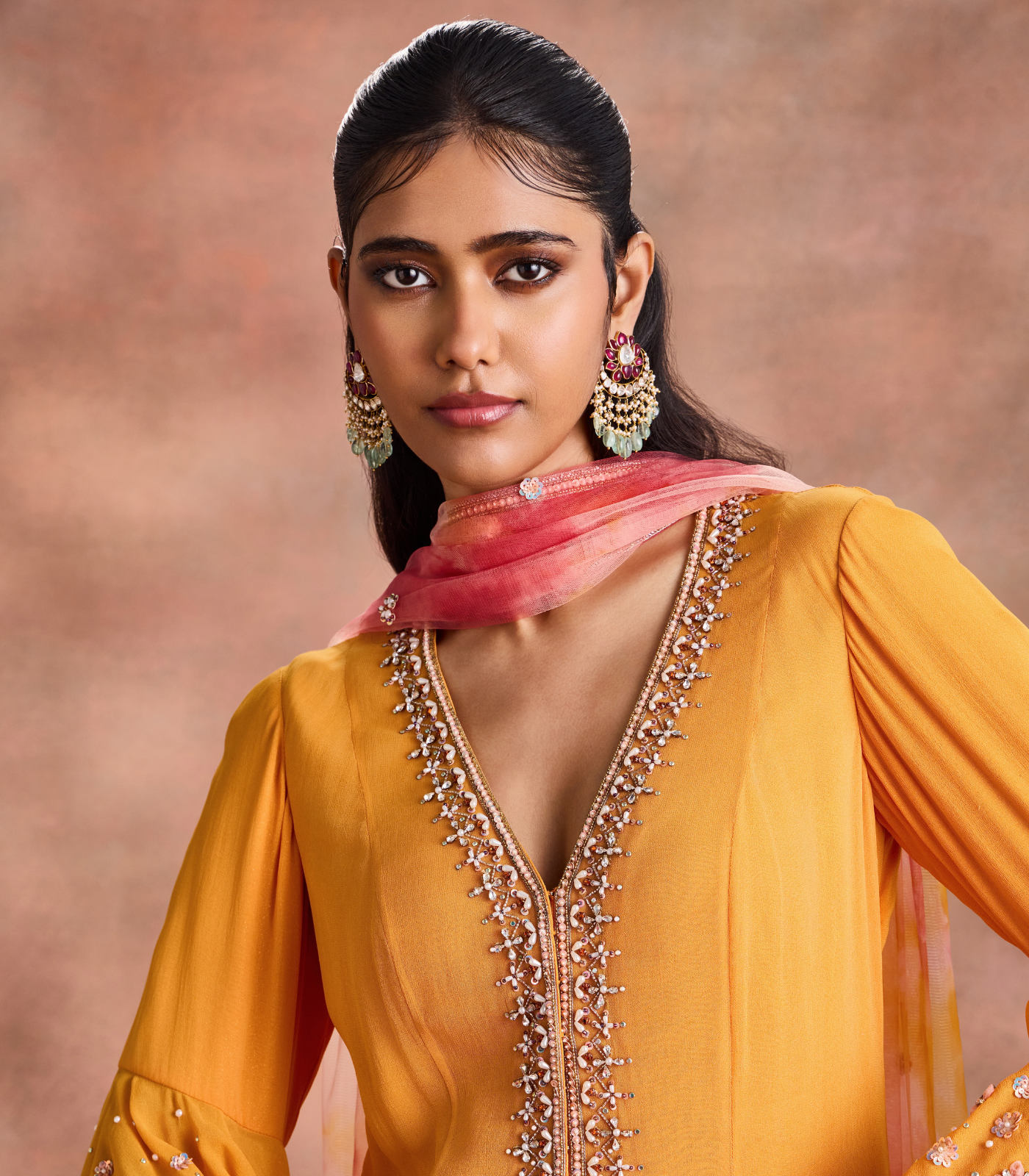 Embelished kurta Set