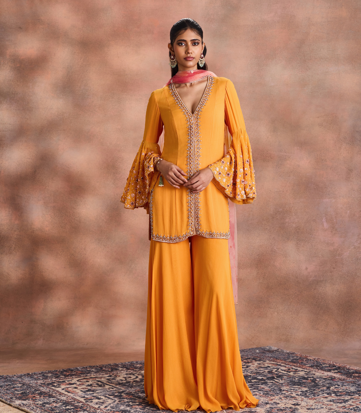 Embelished kurta Set