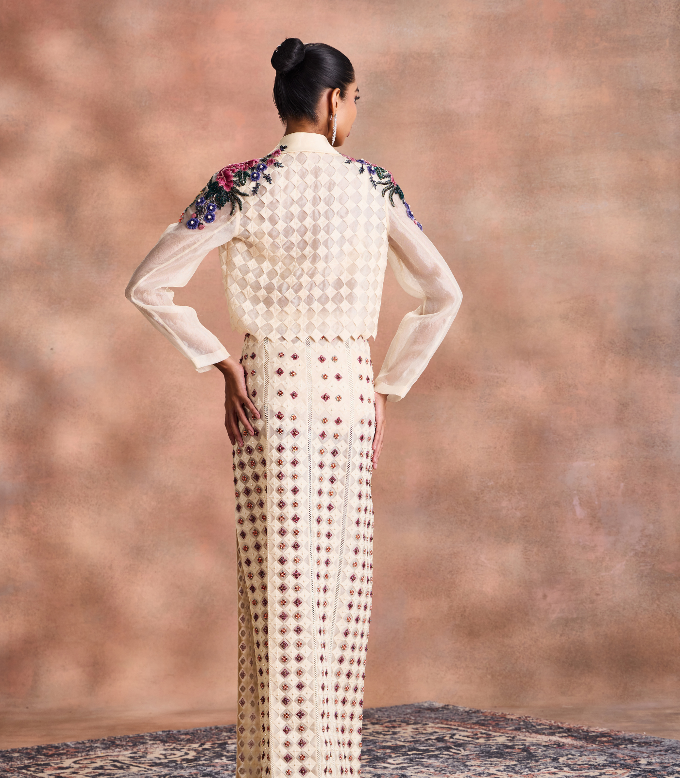Cropped Jacket Skirt set