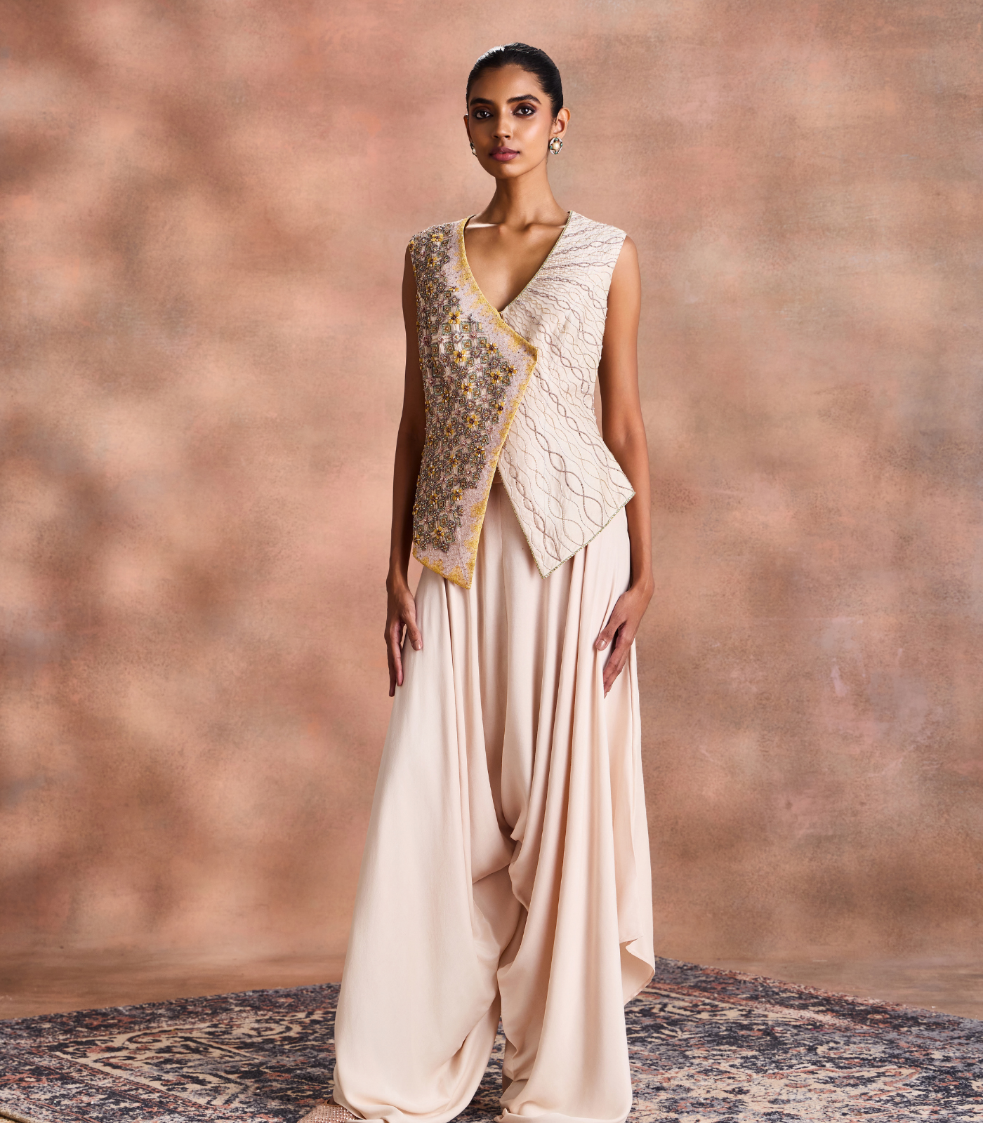 Draped Dhoti Set