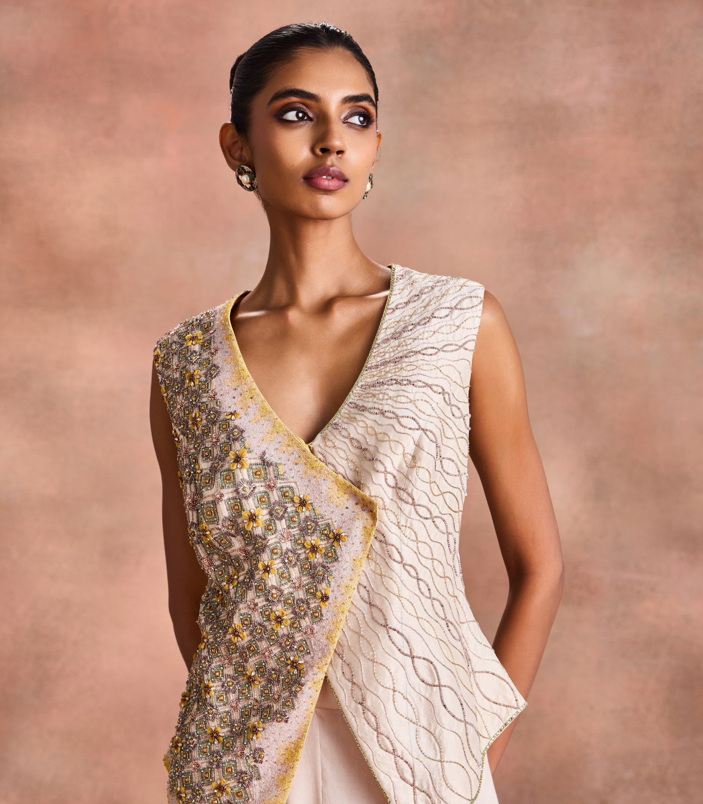 Draped Dhoti Set