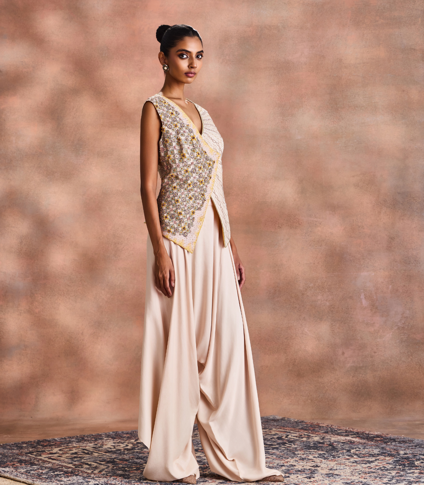Draped Dhoti Set