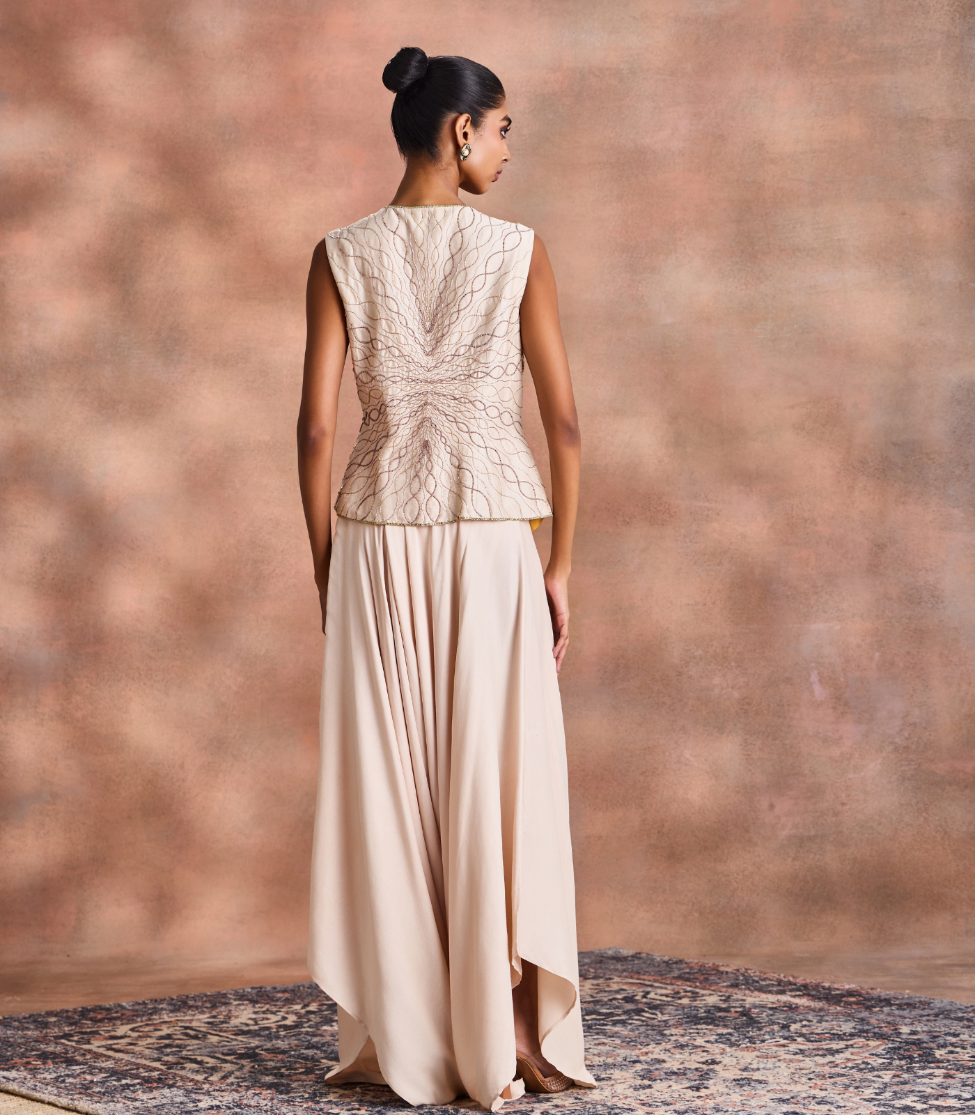 Draped Dhoti Set