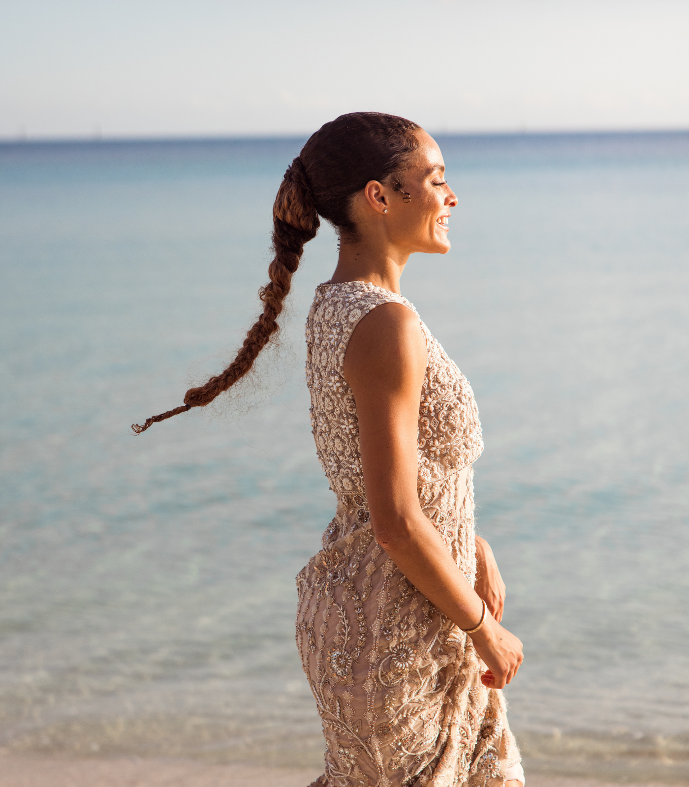 Embellished Column Gown