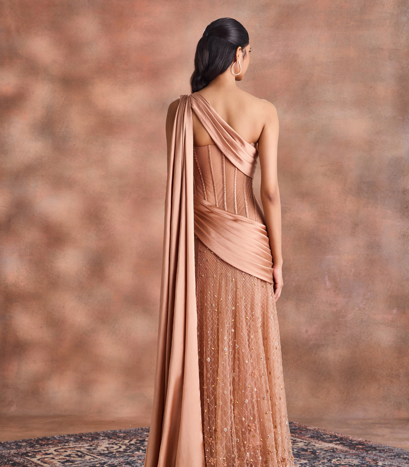 Drape Corset Gown