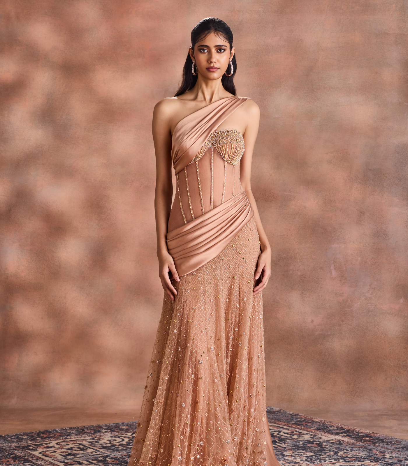 Drape Corset Gown