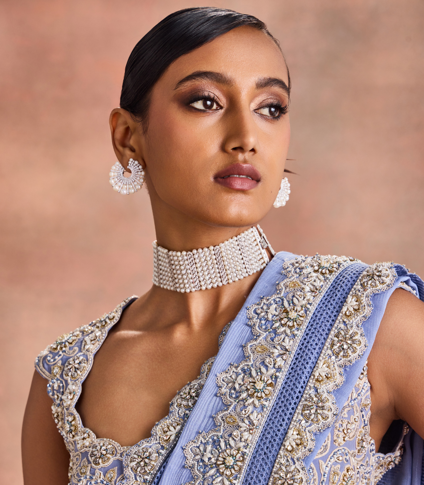 Scalloped Edge Saree