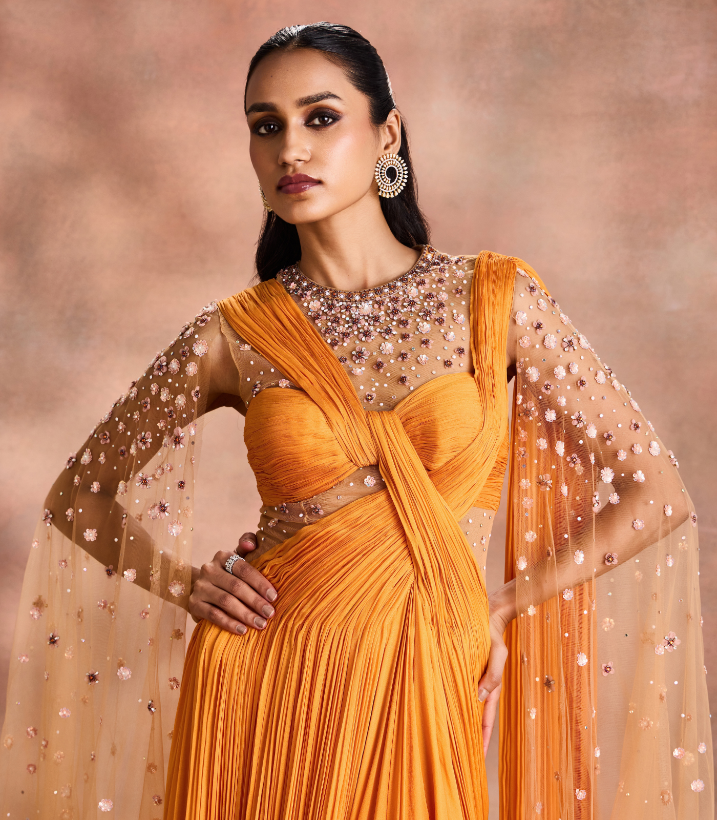 Fluid Drape Gown