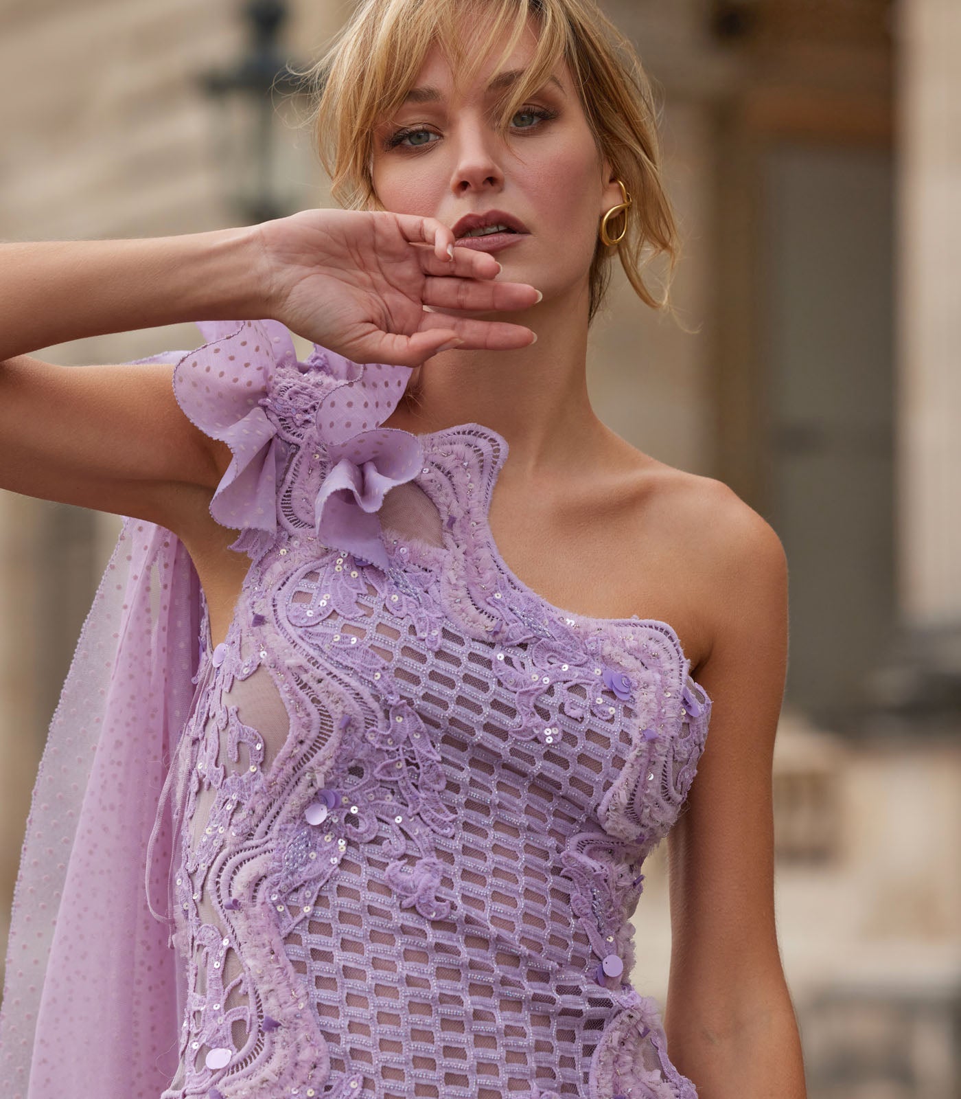 One Shoulder Short Dress