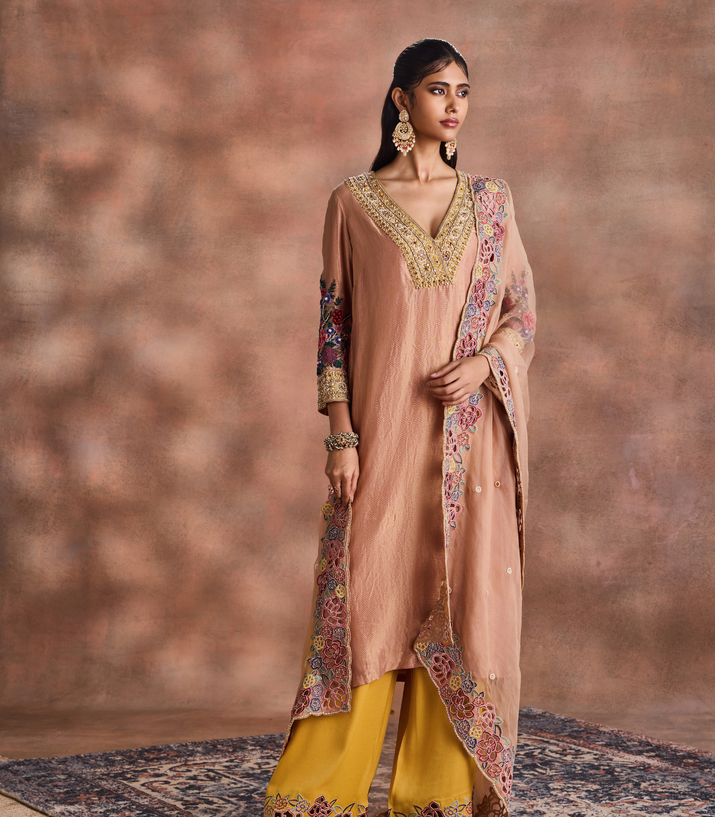 Cutwork Kurta Ensemble