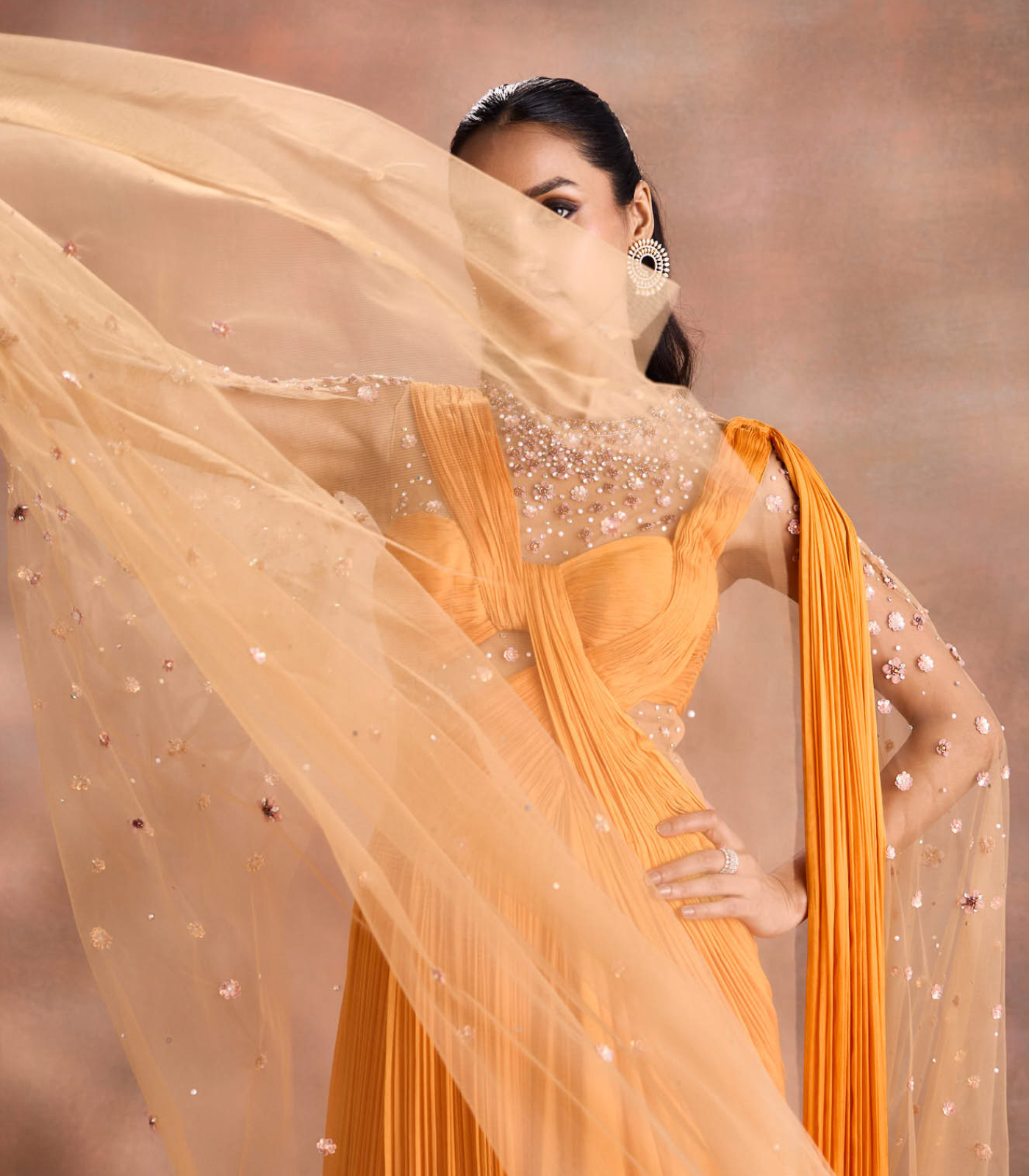 Fluid Drape Gown