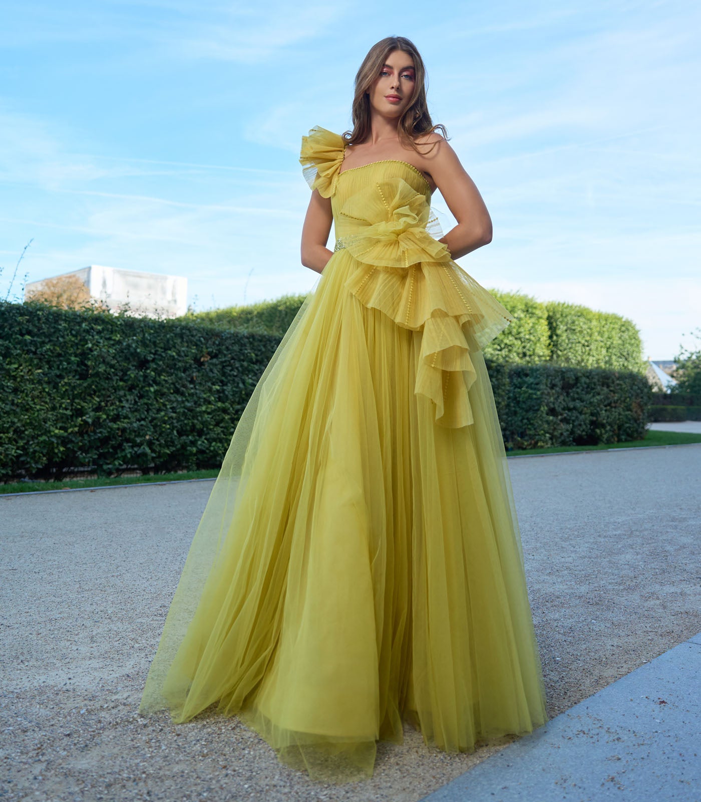 Voluminous Tulle Gown