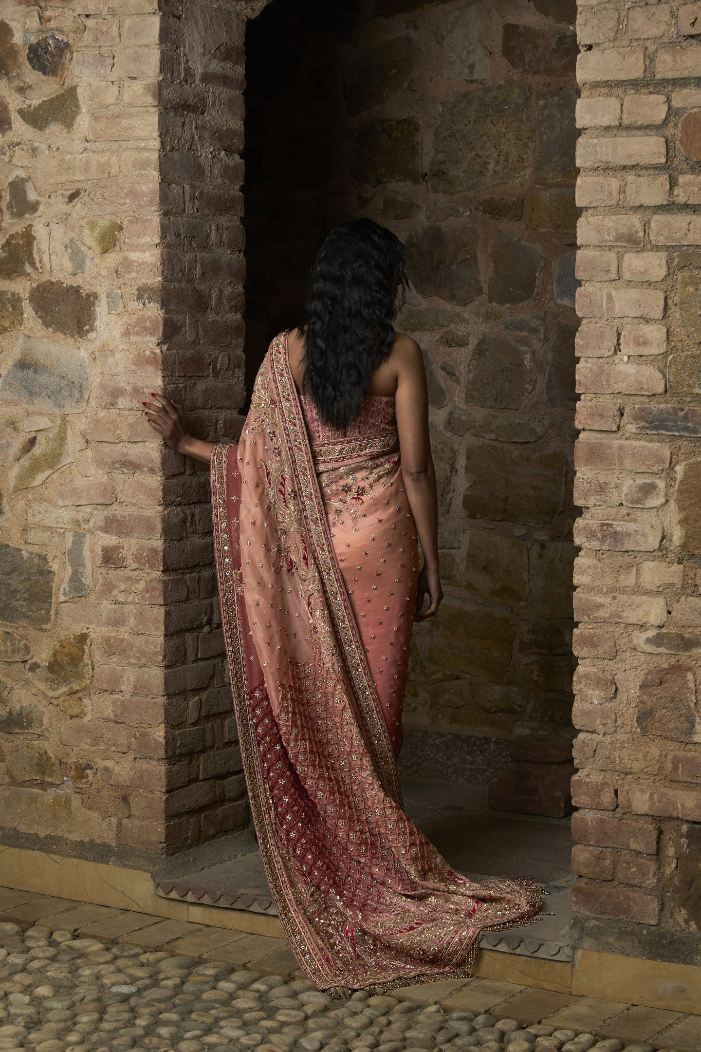 Corset Sari Set