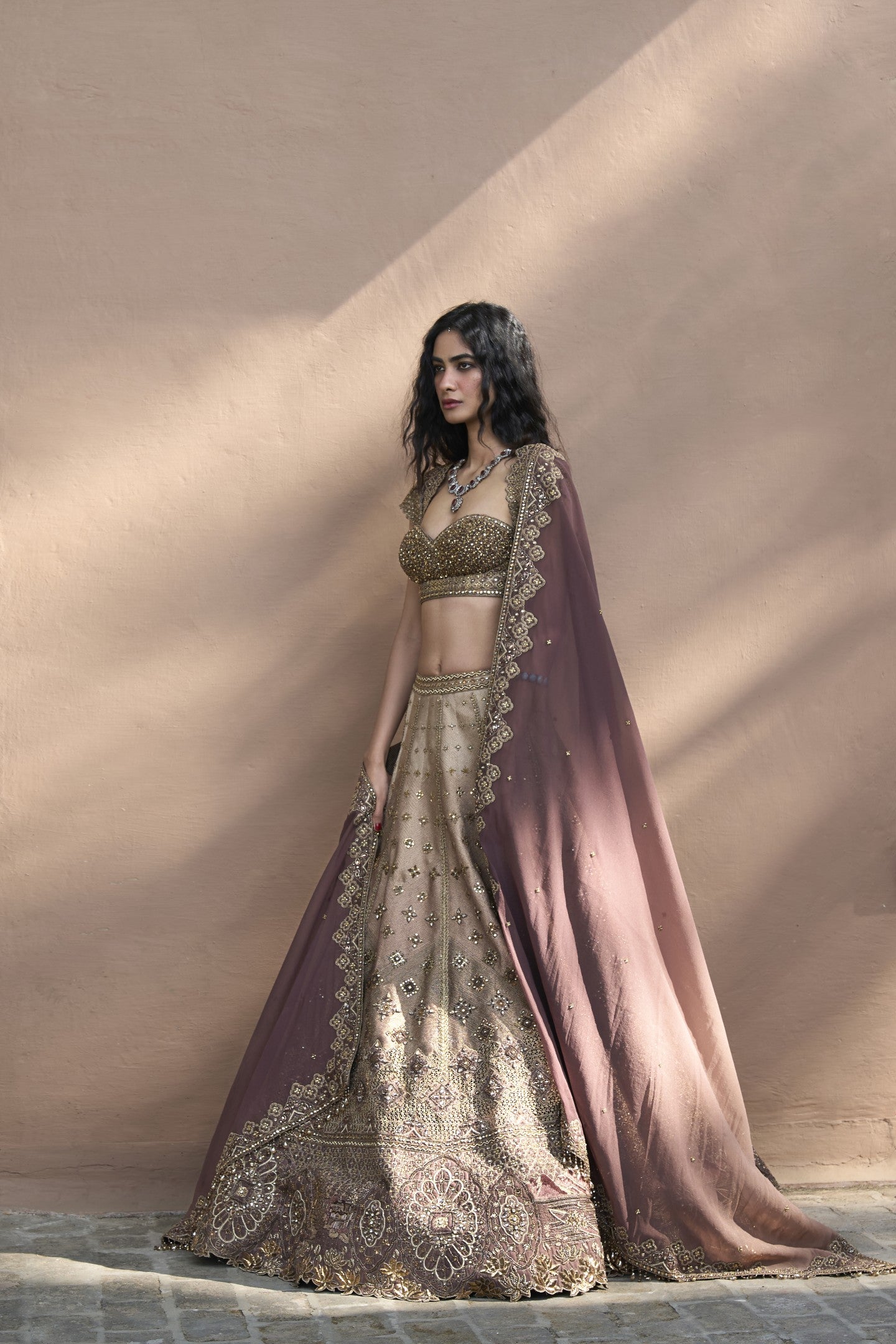 Monotone Lehenga Set