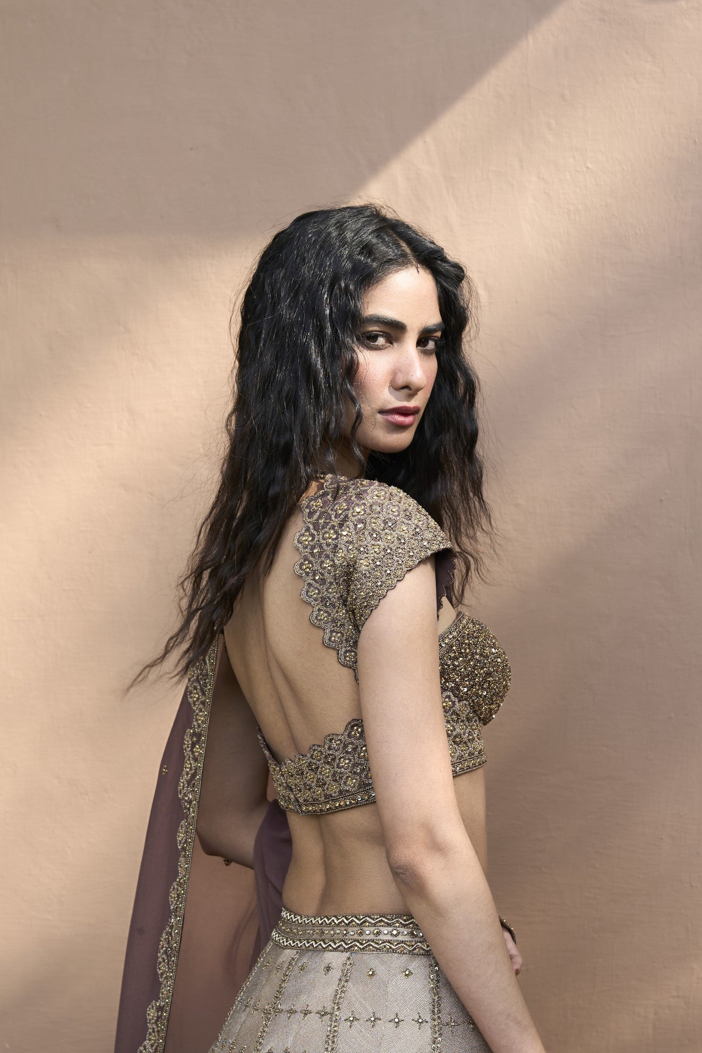 Monotone Lehenga Set