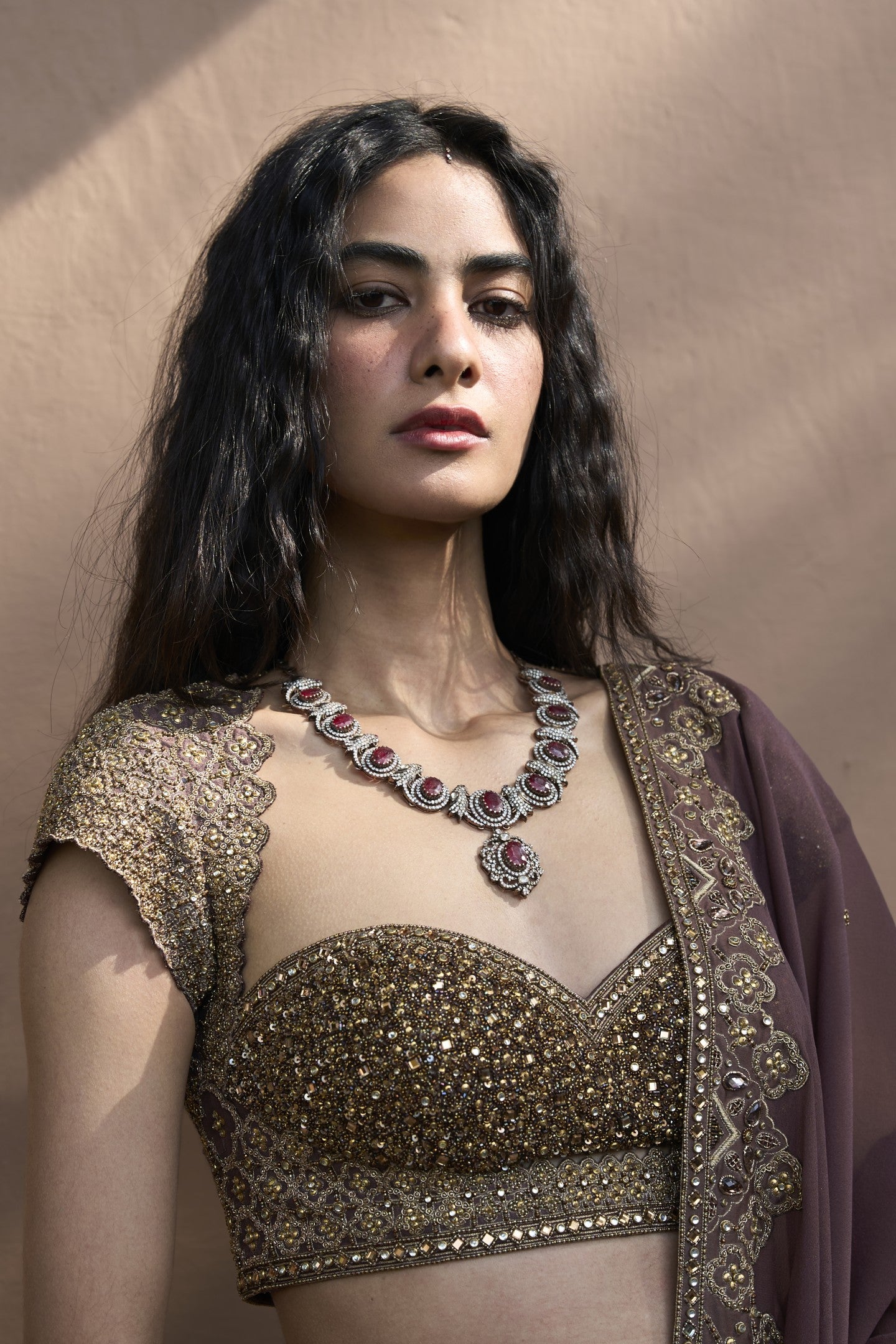 Monotone Lehenga Set