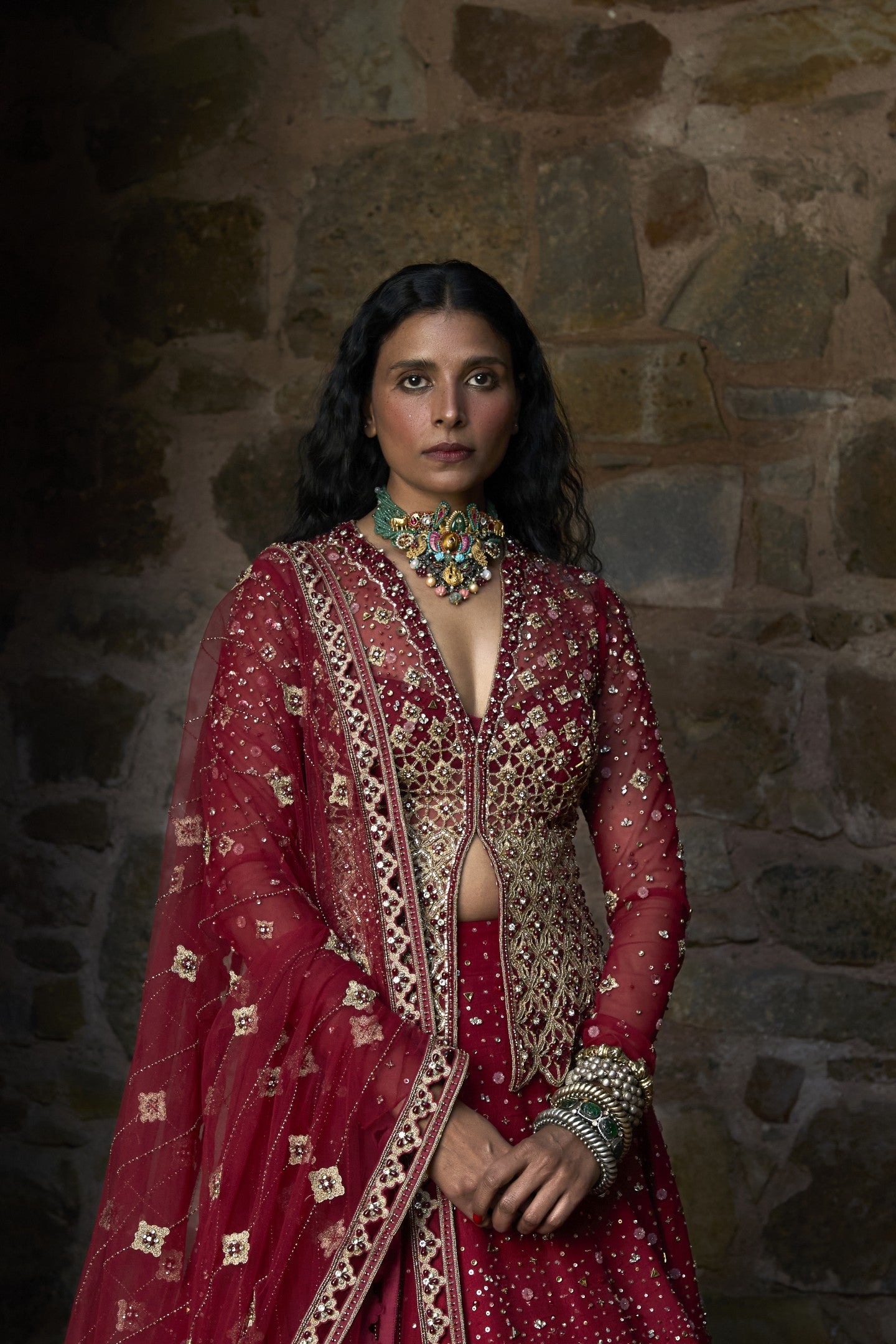 Landscape Bridal Lehenga