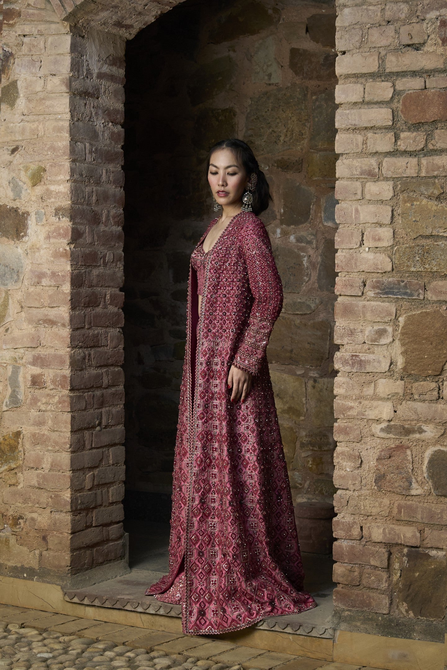 Jacket Sharara Set