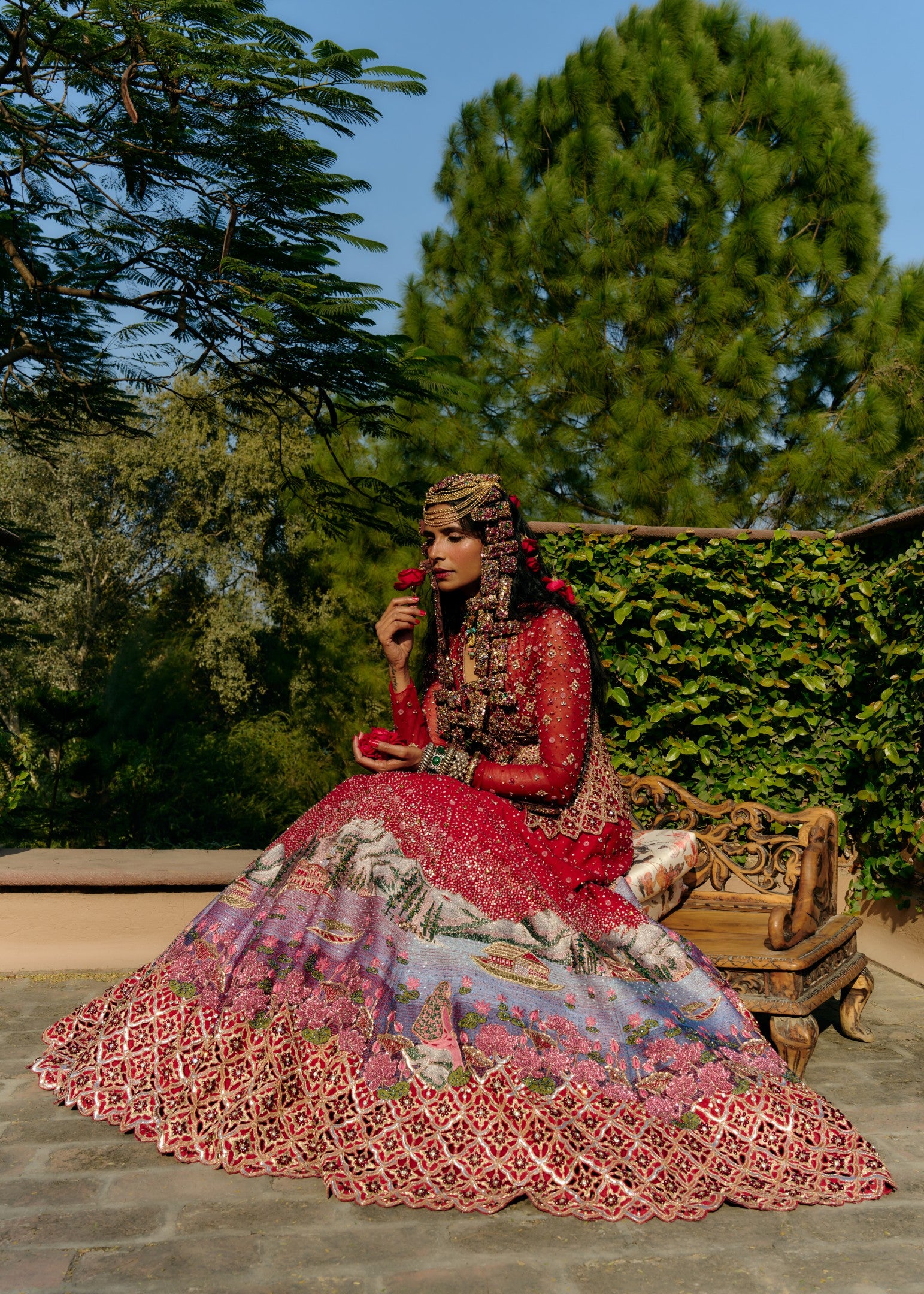 Landscape Bridal Lehenga