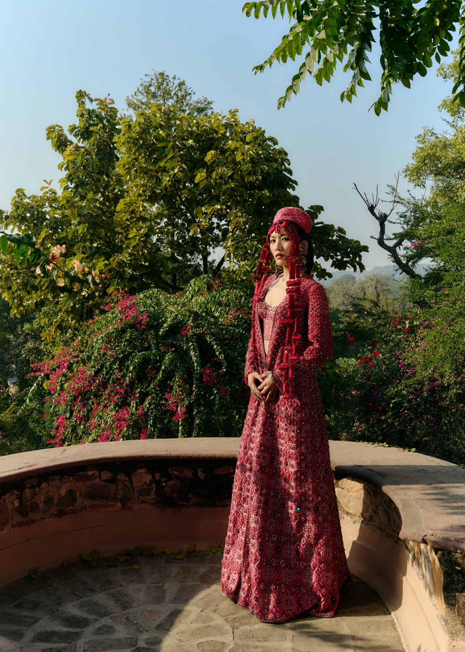 Jacket Sharara Set