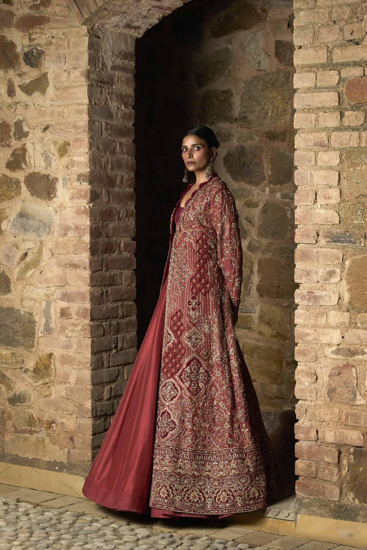 Embroidered Jacket Set