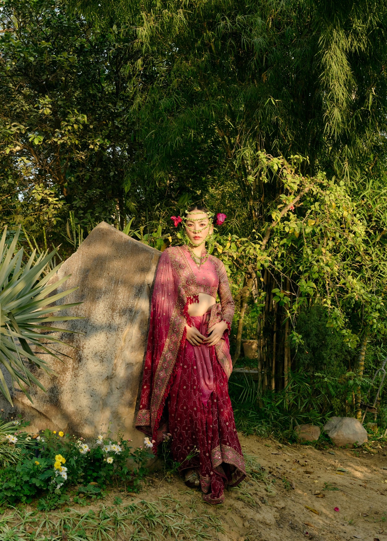 Tonal Sari Set