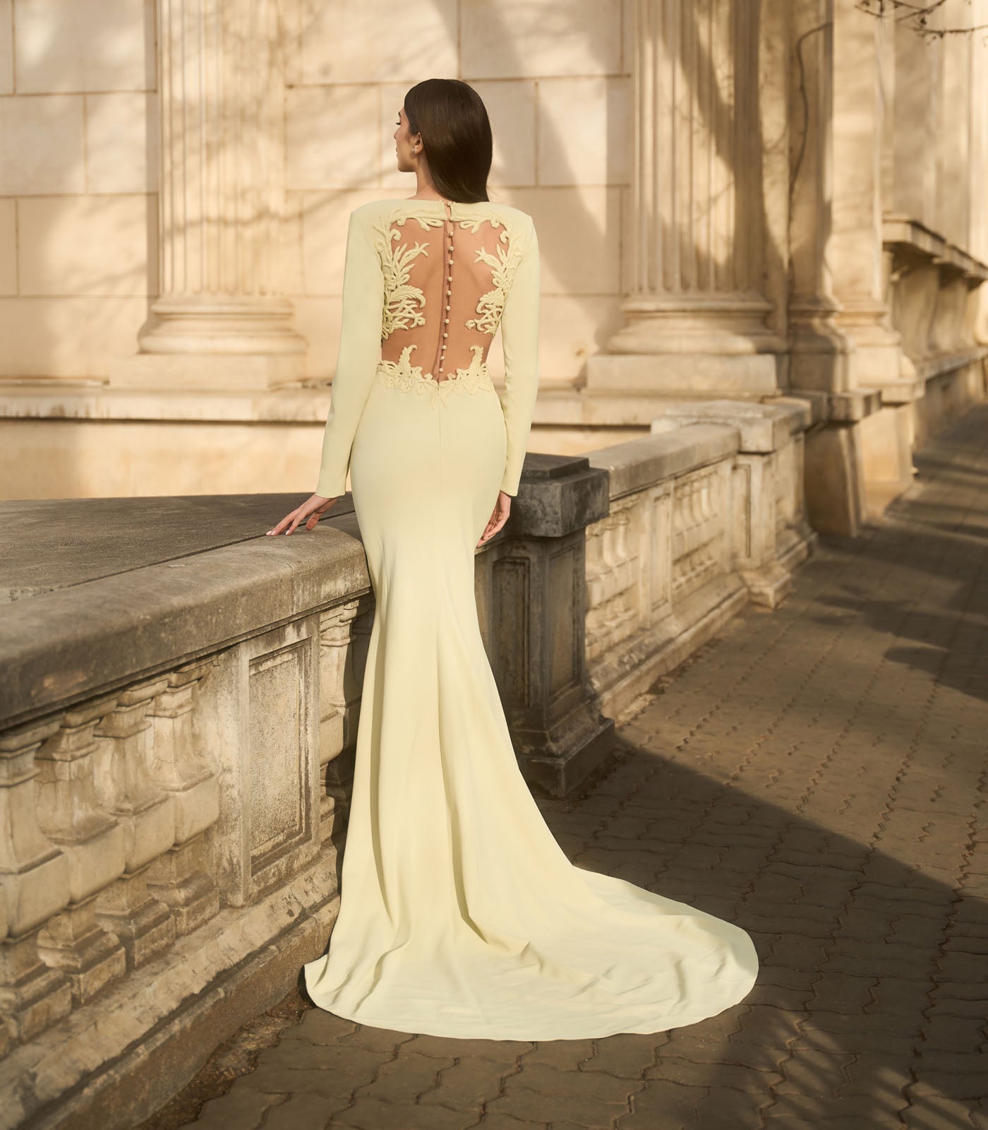 Classic Gown with Waist Cut Outs