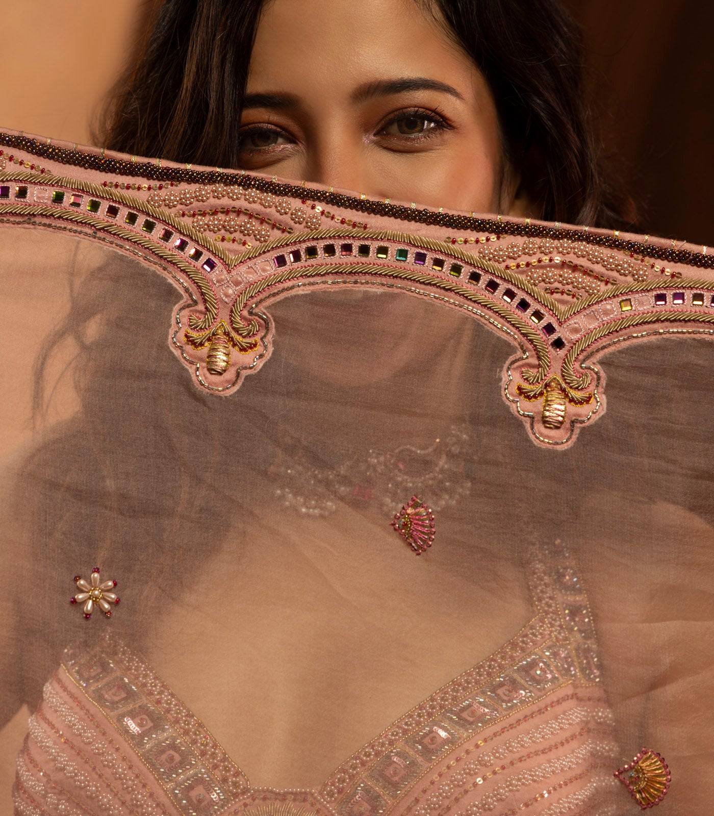 Barkha Singh spotted in our multicolor lehenga set