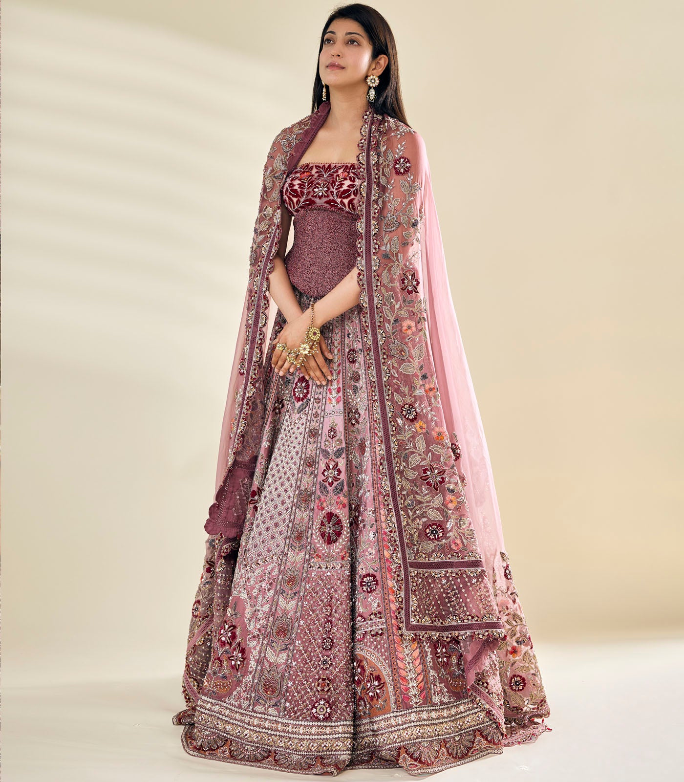 Pranita Subhash spotted in our lilac ombre lehenga set