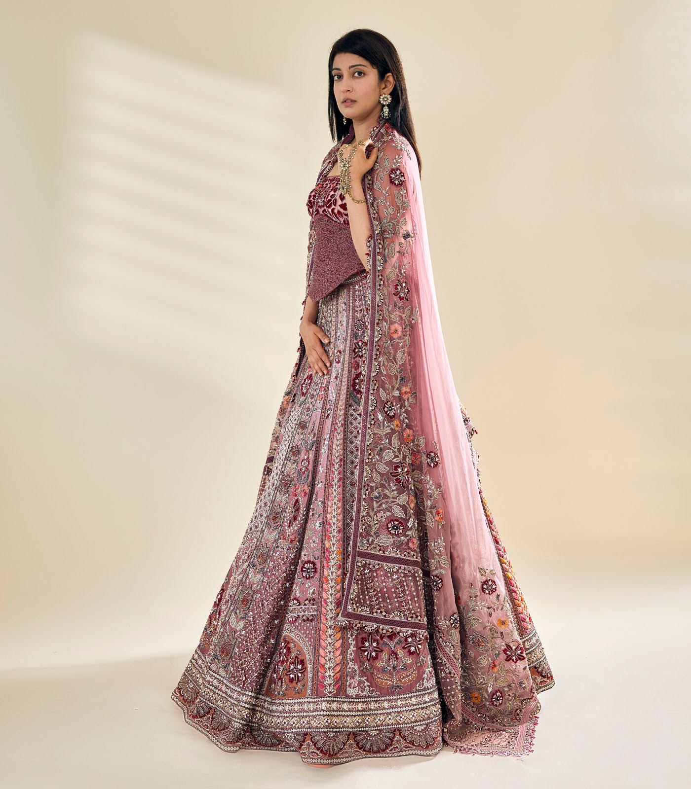 Pranita Subhash spotted in our lilac ombre lehenga set