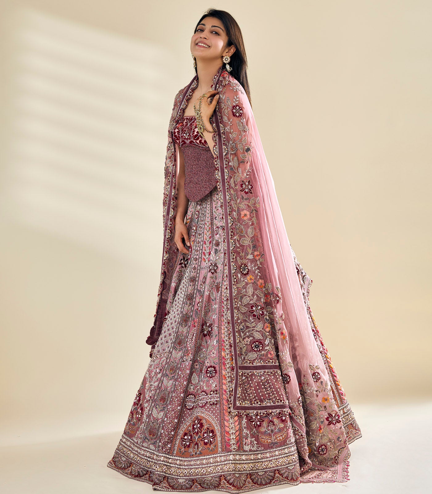 Pranita Subhash spotted in our lilac ombre lehenga set