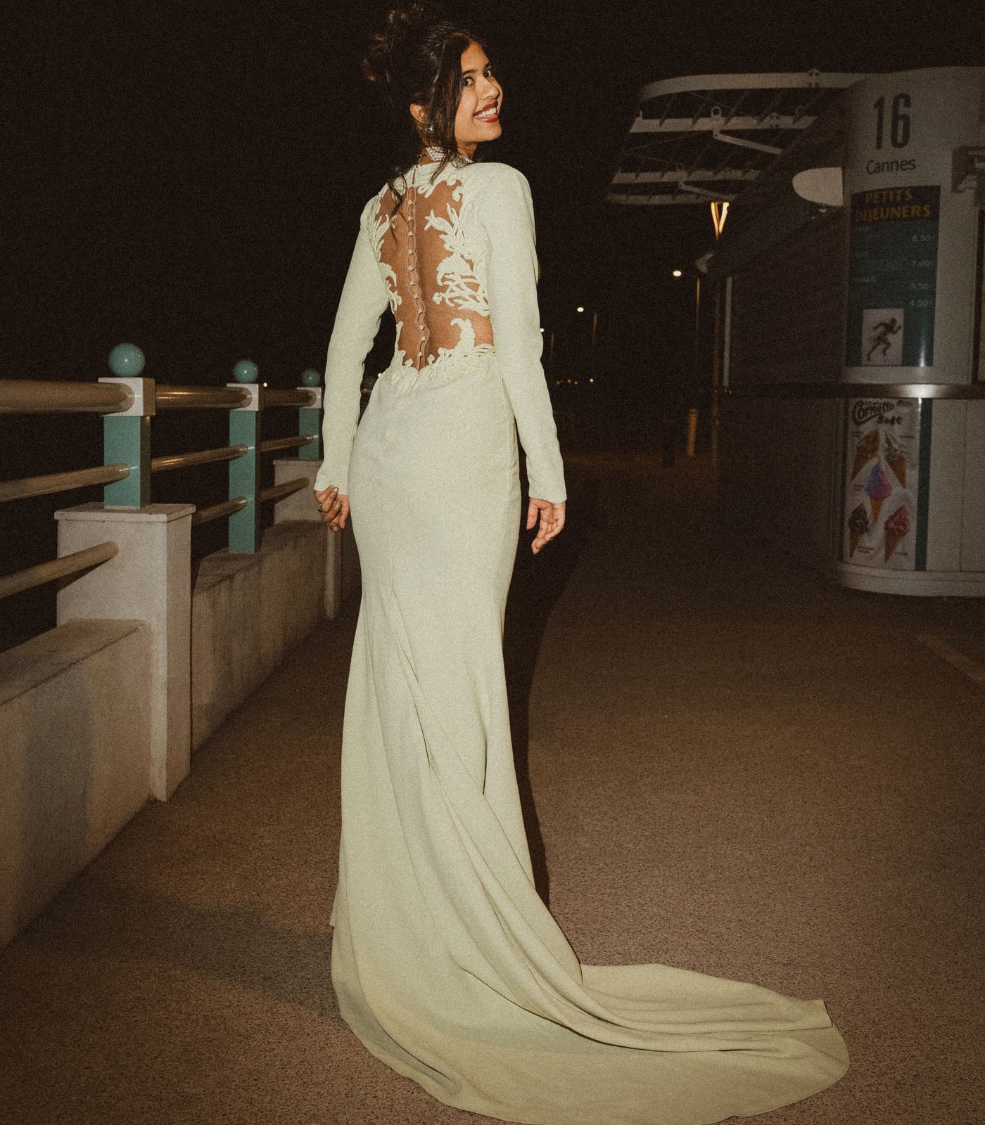 Sejal Kumar spotted in our lily green mermaid gown