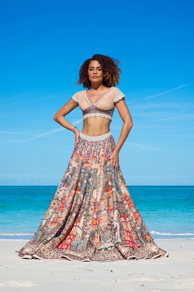 Embroidered Motif Lehenga