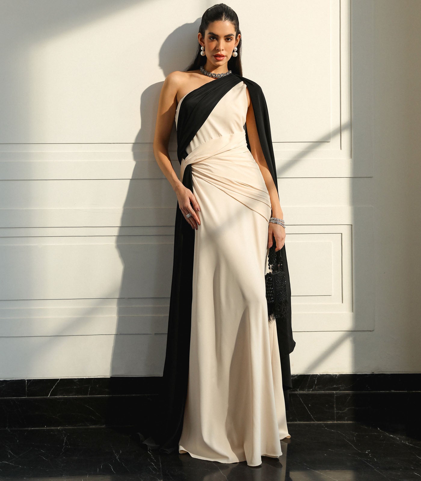 Twisted Knot Draped Gown