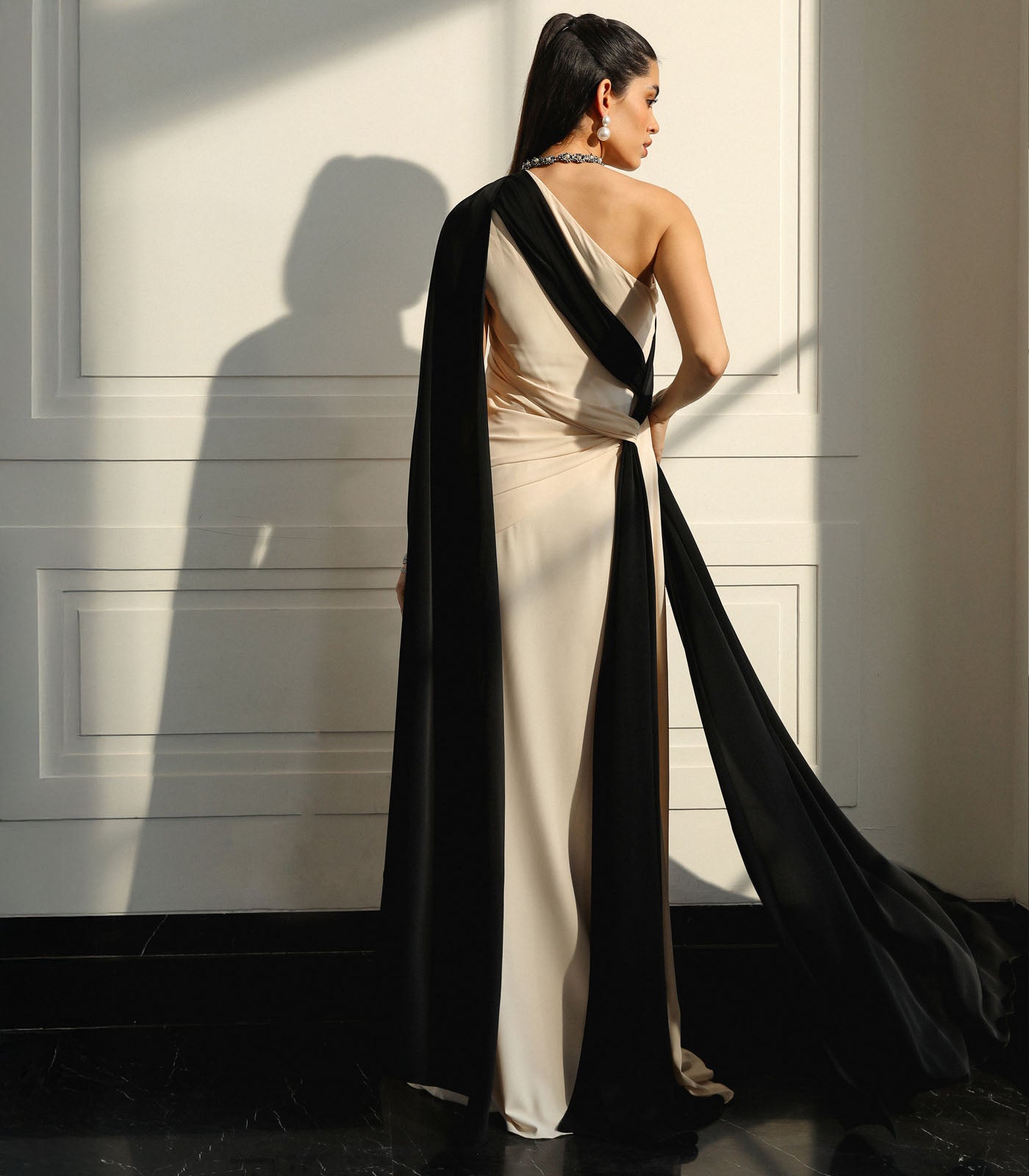 Twisted Knot Draped Gown