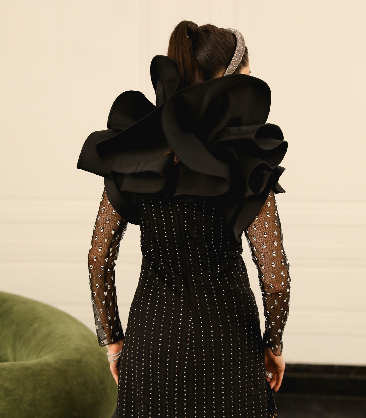 A-Line Draped Sheath Gown