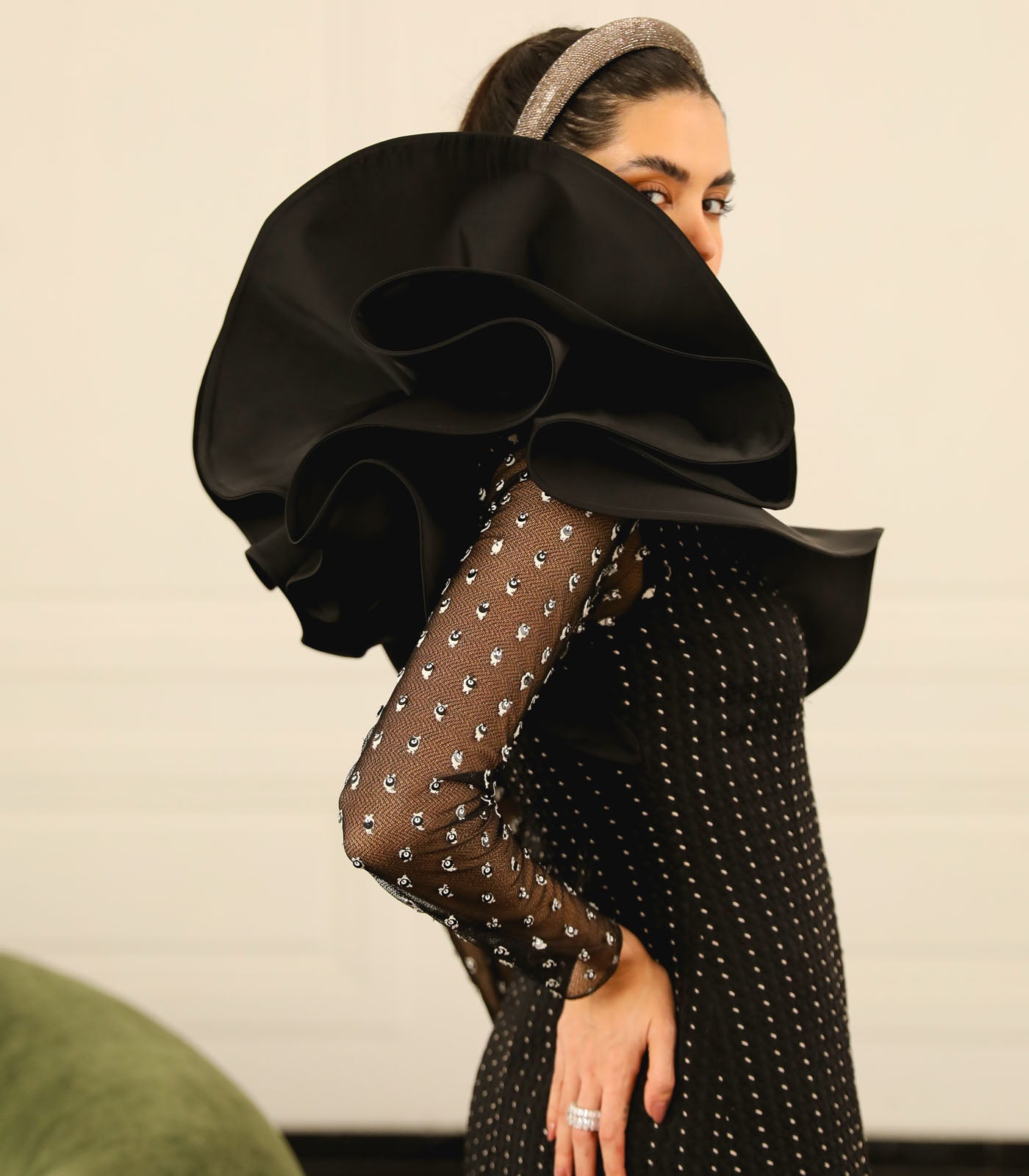 A-Line Draped Sheath Gown