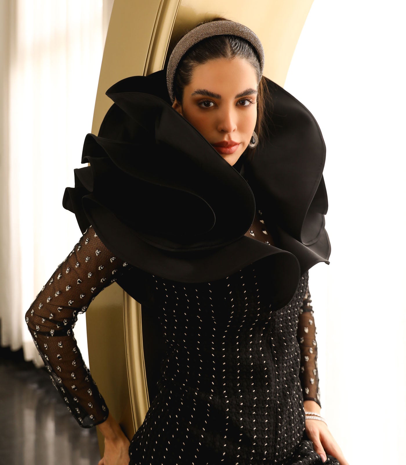 A-Line Draped Sheath Gown