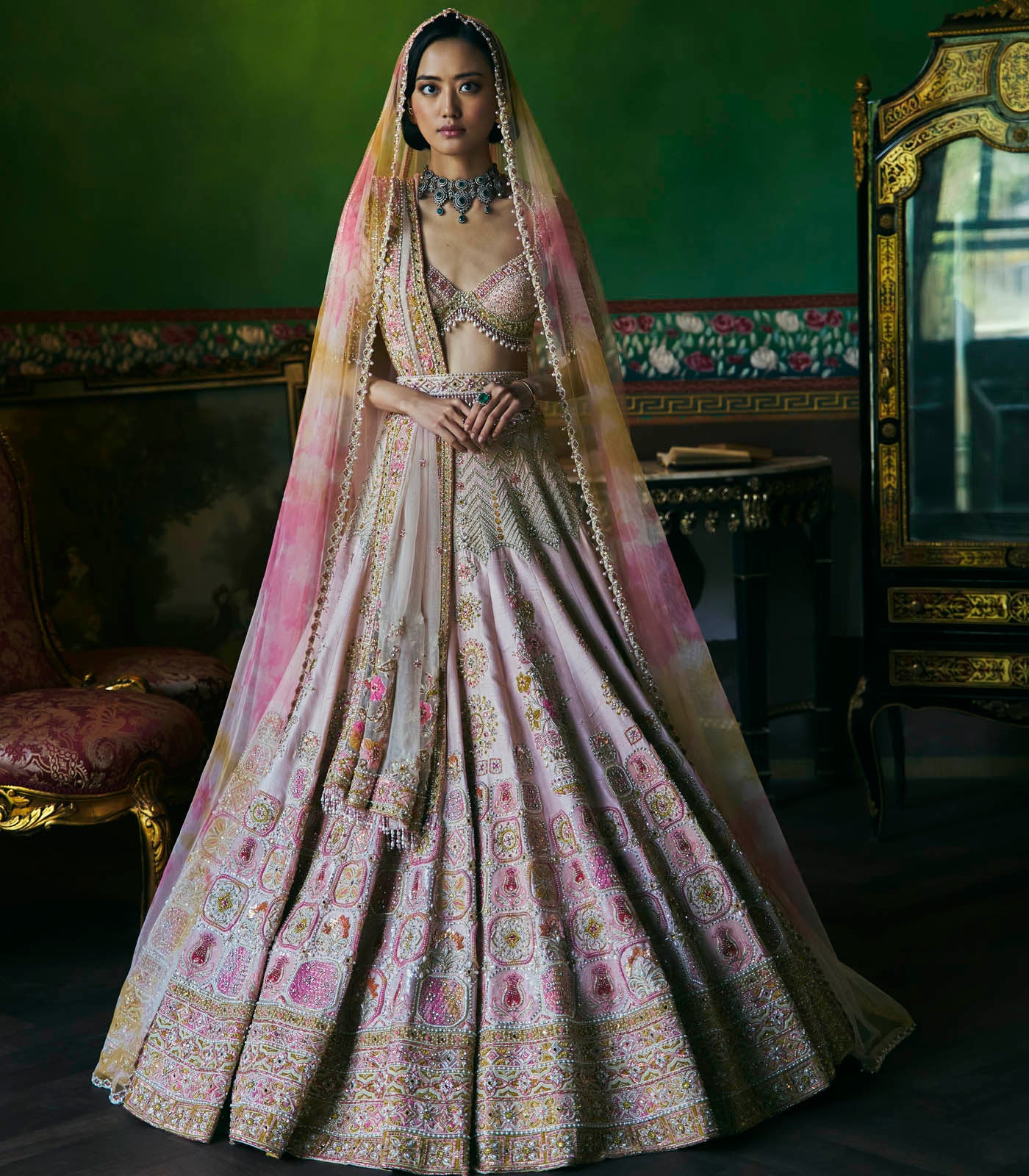 Pastel Multicolour Lehenga Set
