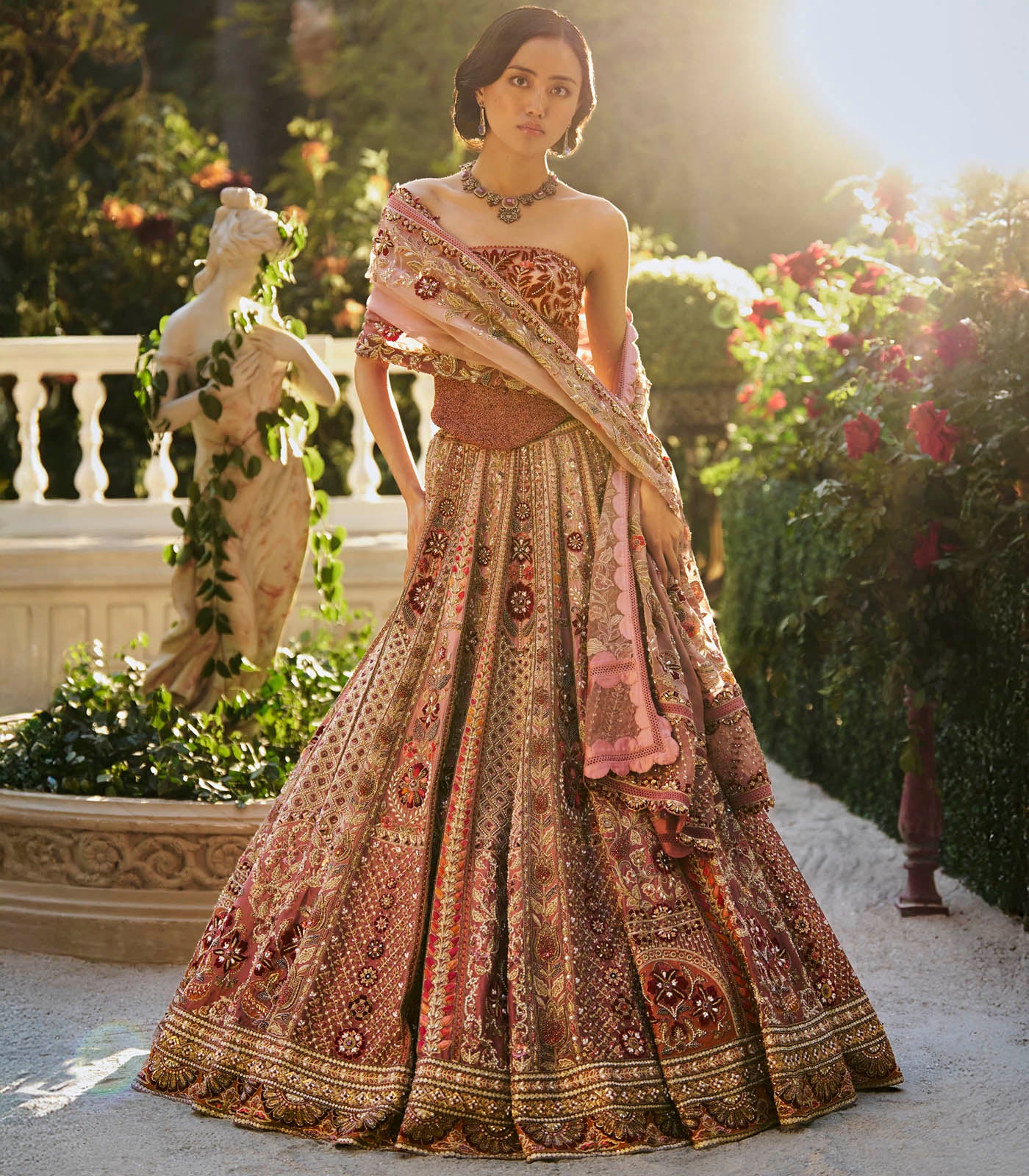 Embellished Corset Lehenga Set
