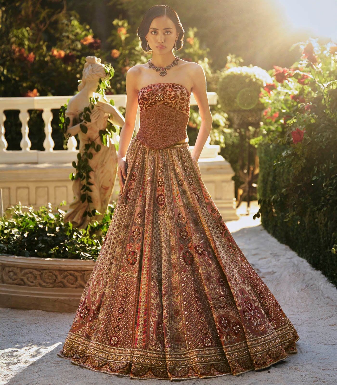 Embellished Corset Lehenga Set
