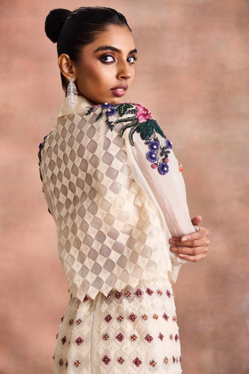 Cropped Jacket Skirt set