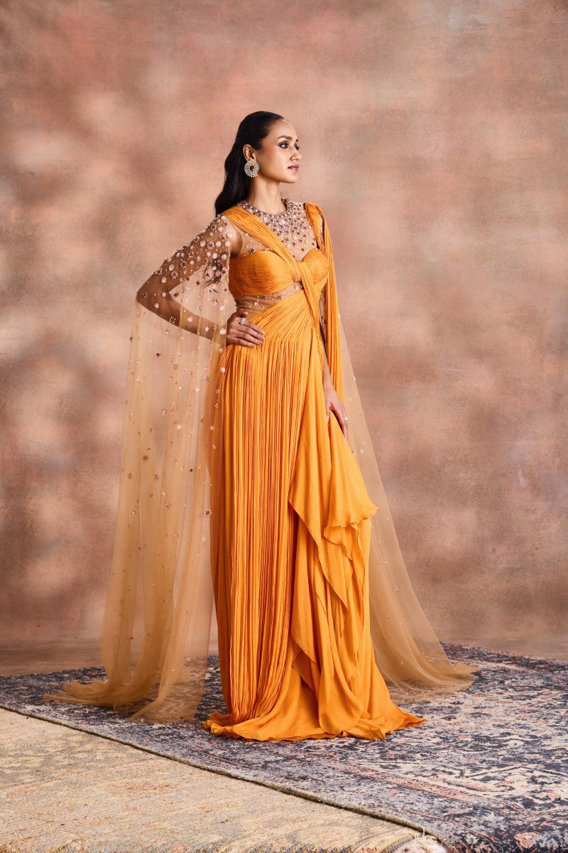Fluid Drape Gown