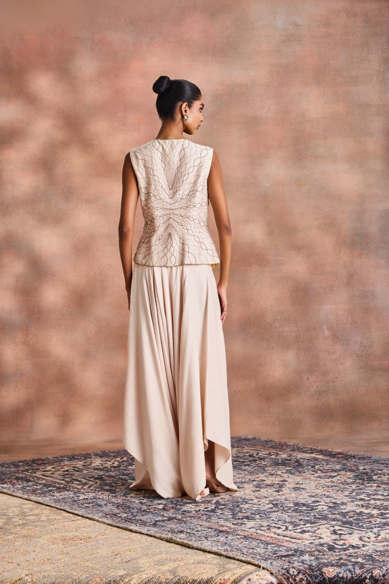 Draped Dhoti Set