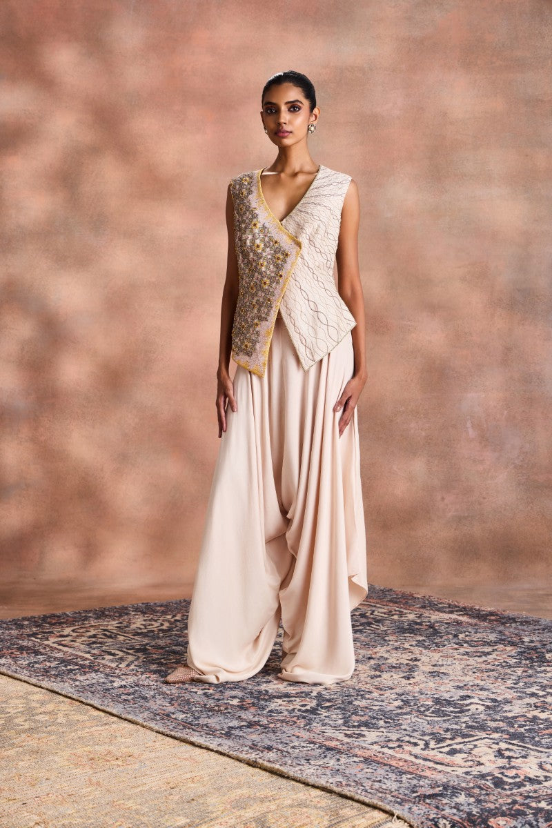 Draped Dhoti Set