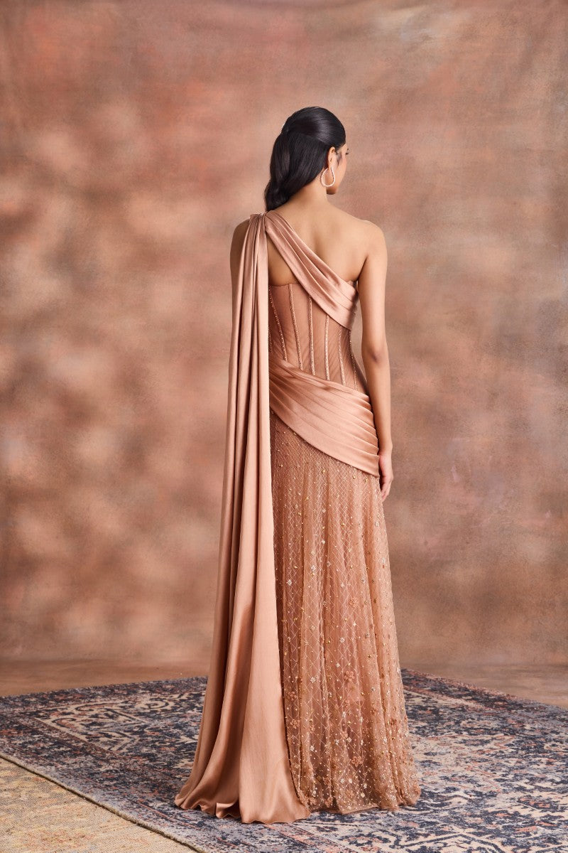 Drape Corset Gown