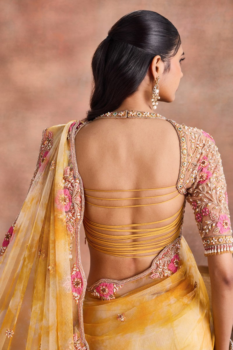 Tie and Dye Saree Set
