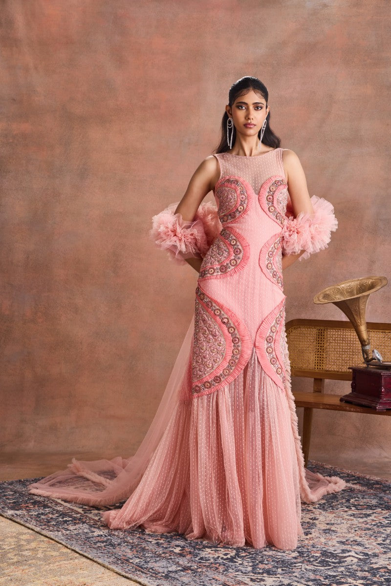 Petal Curve Gown